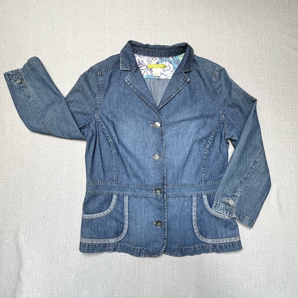 Sigrid Olsen lightweight Denim Blazier - Picture 1 of 6